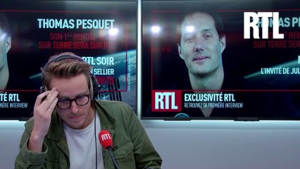 AVANT-PREMIERE - Ecoutez l'astronaute français Thomas Pesquet qui s'exprimera pour la première fois ce soir sur RTL à 18h15, après avoir passé 6 mois dans l'espace