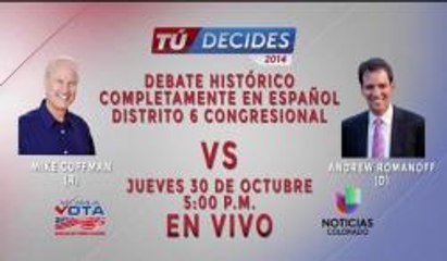 Debate en Noticias Univision Colorado En Vivo
