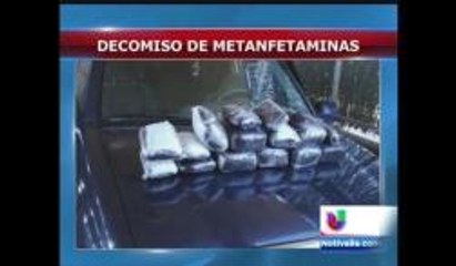 Decomisaron un cuantioso cargamento de metanfetaminas