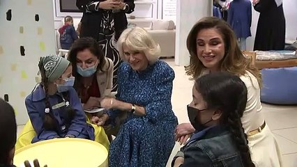 Camilla tries her hand at clay sculpting