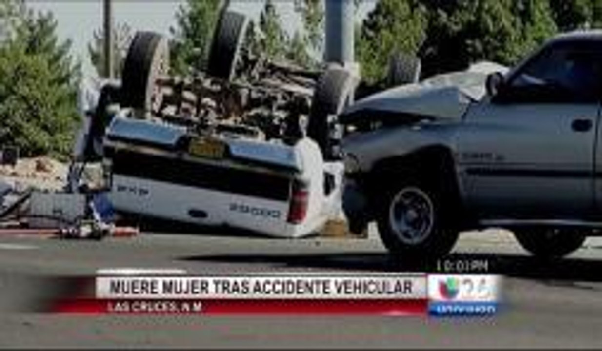 Muere mujer en accidente vehicula en Las Cruces, NM