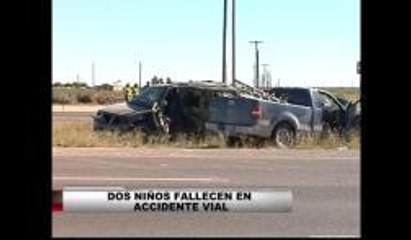 Dos niños fallecen en accidente vial
