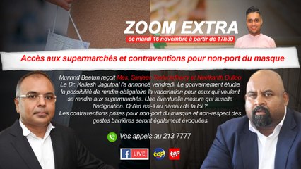 Zoom Extra  :Accès aux supermarchés et contraventions pour non-port du masque : Murvind Beetun reçoit Mes. Sanjeev Teeluckdharry et Neelkanth Dulloo