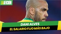 Dani Alves será el jugador del Barcelona con el salario fijo más bajo