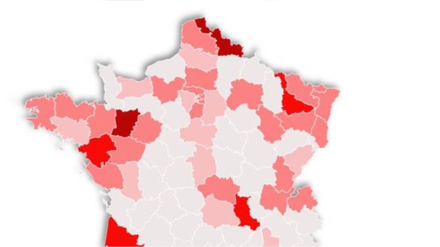 Epidémie : la carte de France des 147 clusters