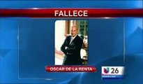 Falleció el prestigioso diseñador Oscar de la Renta