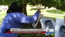 Protesta en UTEP por 43 estudiantes mexicanos desaparecidos