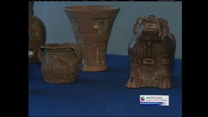 Recuperan artefactos de Perú