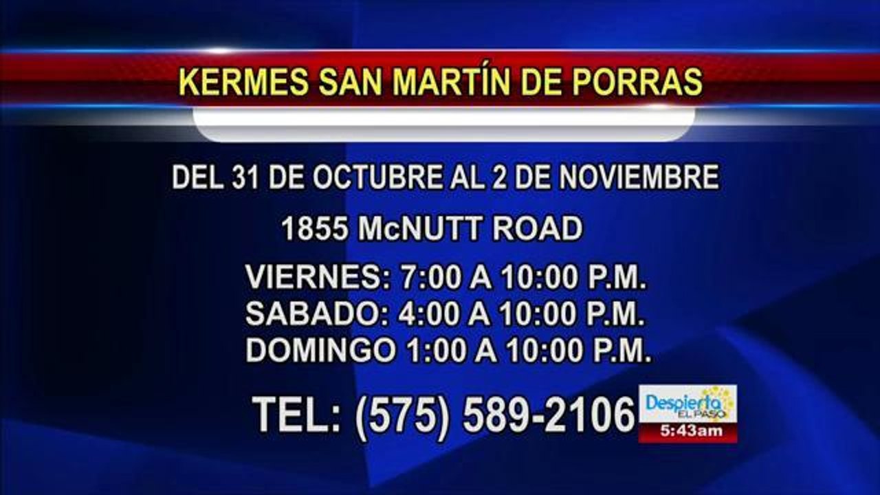 KERMES SAN MARTIN DE PORRES