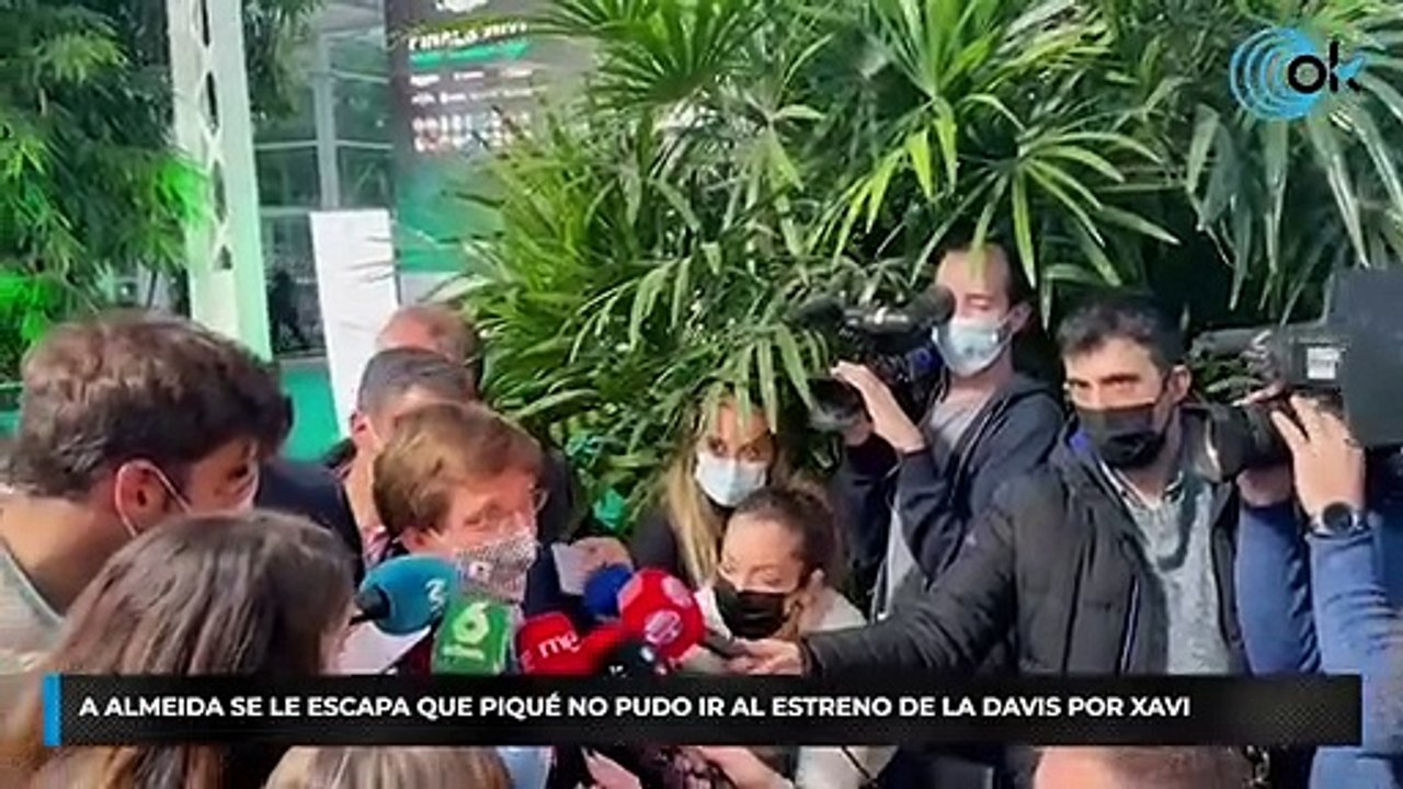 A Almeida se le escapa que Piqué no pudo ir al estreno de la Davis por Xavi
