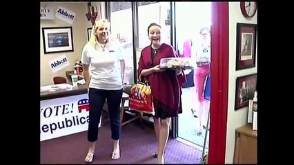 Cecilia, la esposa de Greg Abbott, visitó la ciudad