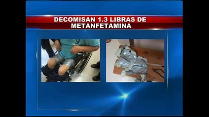 Decomisan 1.3 libras de metanfetaminas