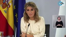 Yolanda Díaz pone como ejemplo de la modernización de la inspección laboral al genocida Largo Caballero