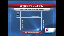 Mujer atropellada por dos vehículos