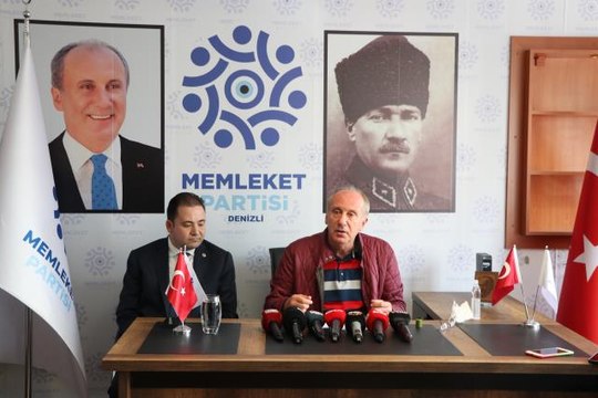 Memleket Partisi Genel Başkanı İnce, Denizli'de konuştu