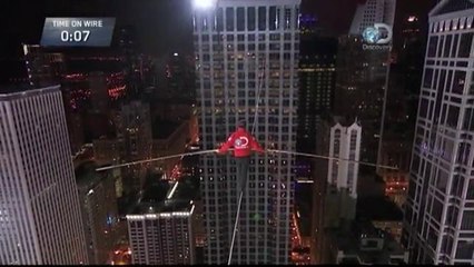 Récord mundial de caminar entre rascacielos