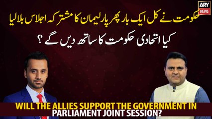 Will the Allies support the government in Parliament Joint Session?