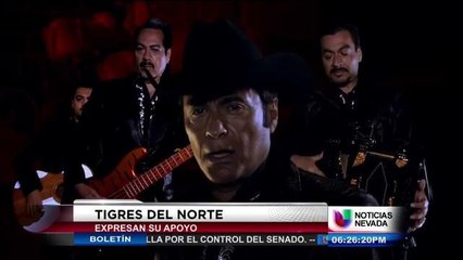 Los Tigres el Norte expresan su apoyo