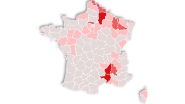 Épidémie : les départements où le taux de positivité repart à la hausse