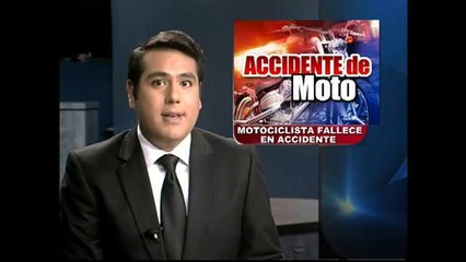 Fallece motociclista por lesiones recibidas en accidente