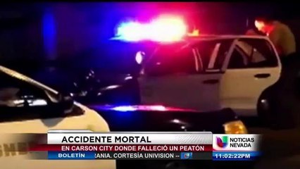 Accidente fatal en Carson City