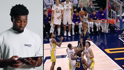 Donovan Mitchell reacts to some of his top career dunks