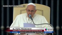 El Papa brinda apoyo a los estudiantes desaparecidos