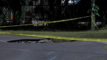 Pasco: Otro socavón en Holiday Travel Park