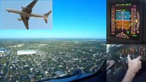 Atterrissage à Buenos Aires dans le cockpit d'un Boeing 777