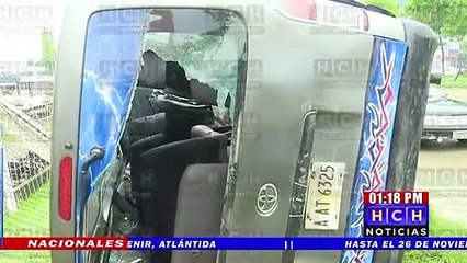 Varias personas lesionadas en aparatoso encontronazo entre “rapi-locos” en San Pedro Sula