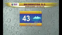 DC: Lluvias durante todo el día