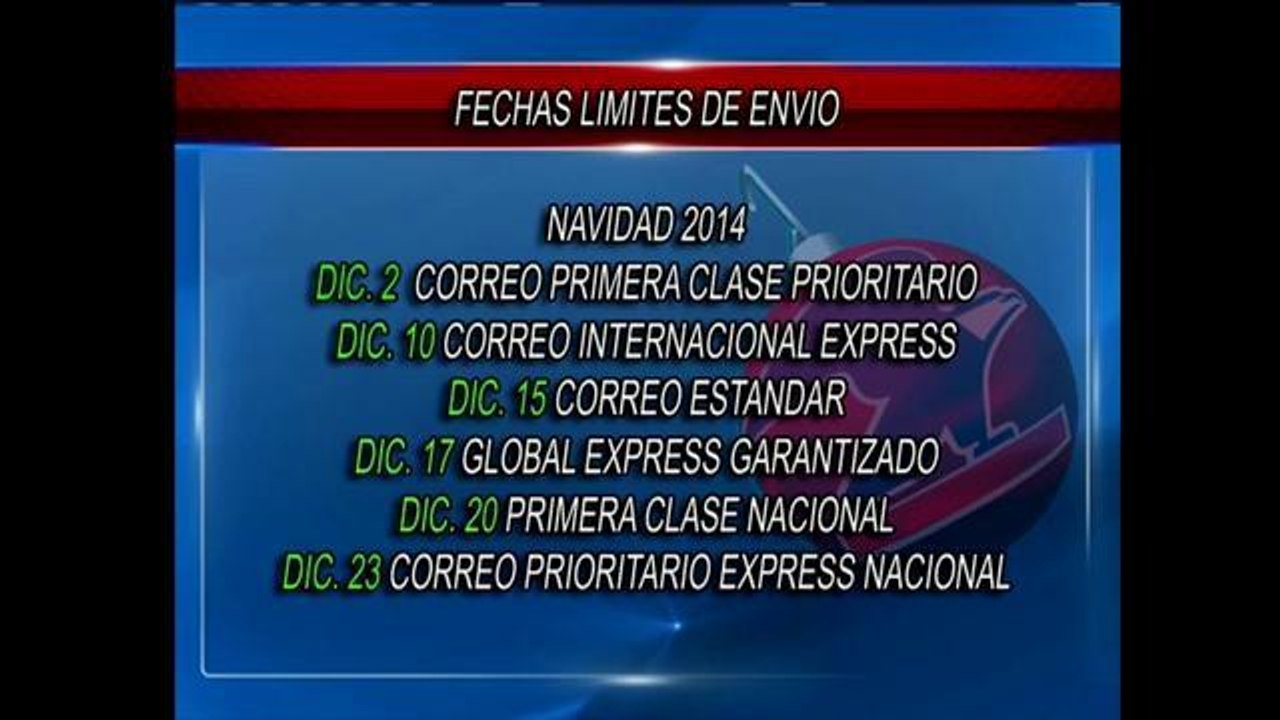El Correo trabajará durante toda la semana