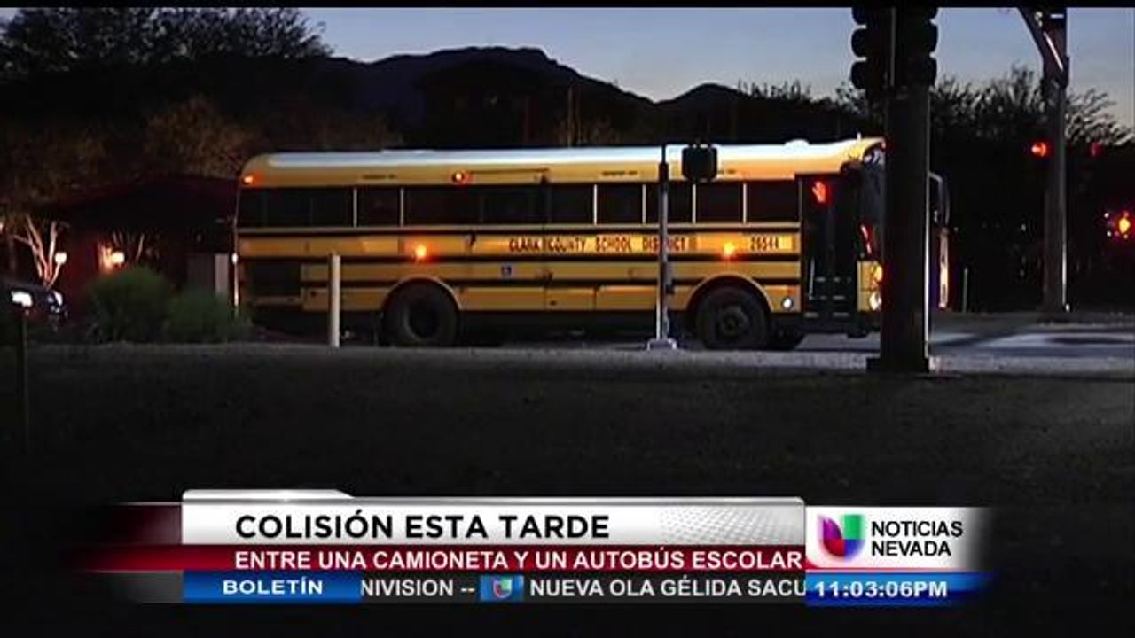 Accidente con un autobús escolar