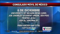 Consulado móvil de México en la Universidad de Nevada