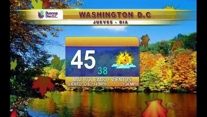 DC: Fuertes vientos durante el día