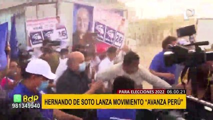 Скачать видео: Hernando de Soto lanza movimiento Avanza Perú para las Elecciones de 2022