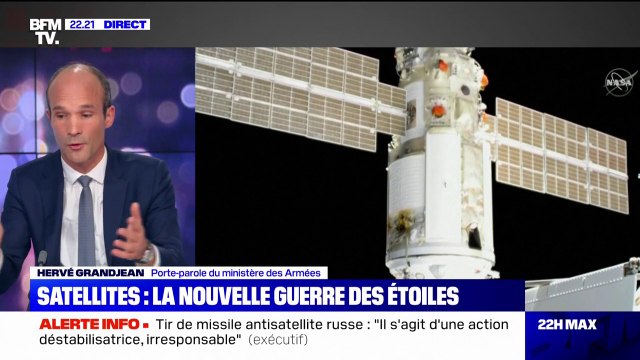 Hervé Grandjean, porte-parole du ministère des Armées: Nous savons qu'il y a des velléités, notamment russes, de capter des informations dans l'Espace