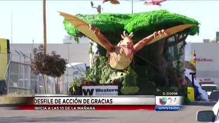 Todo listo para desfile de Acción de Gracias