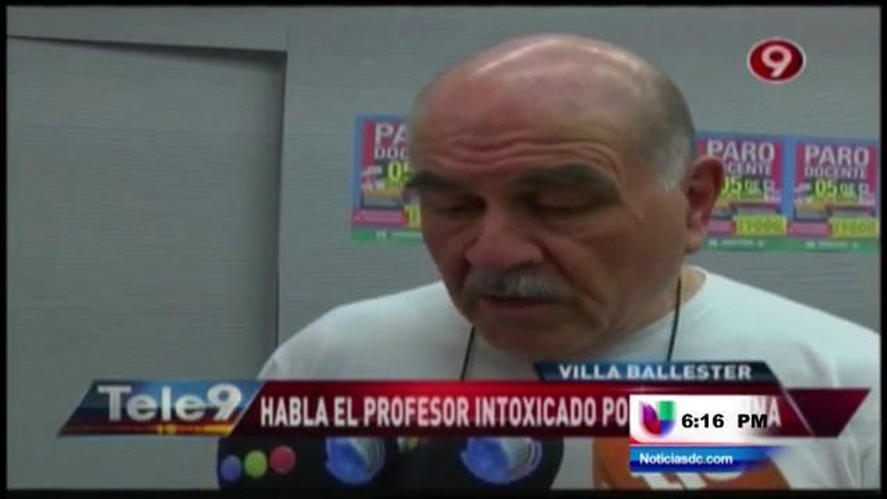 Maestro intoxicado en Buenos Aires