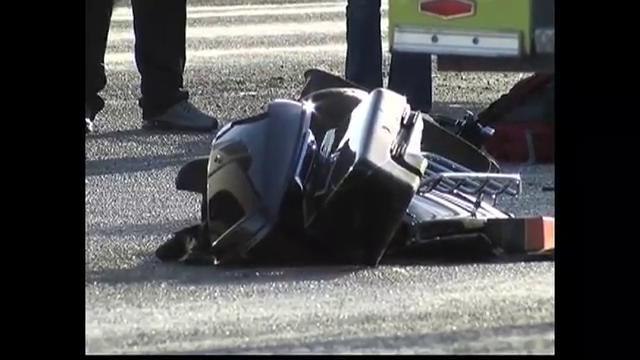 Motociclista es impactado por una camioneta