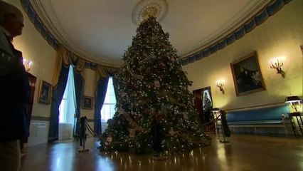 DC: Decoración navideña de la mansión presidencial