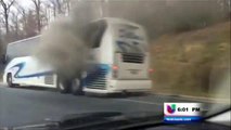 Se incendia un autobús en una carretera de Washington