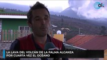 La cuarta colada del volcán de La Palma alcanza el océano