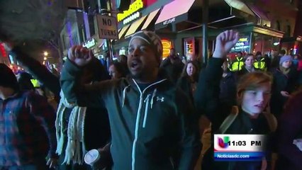 Protestas en el barrio Chino en Columbia
