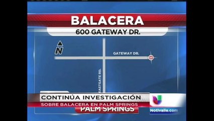 Investigan una balacera ocurrida en el 600 de Gateway Dr.