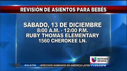 Verifican los asientos de para bebes