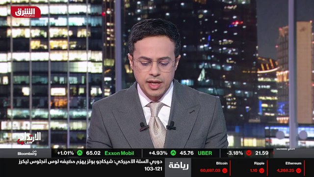 ...هوت أسعار خام برنت الى خمسين فاصل واحد و...