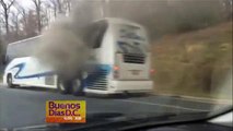 Se incendia autobús sobre Baltimore Washington Parkway