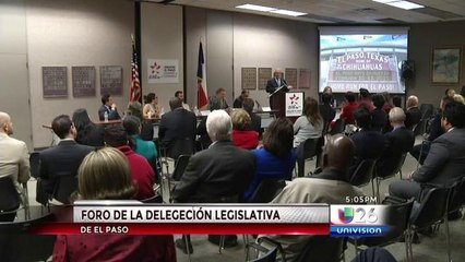 Delegación legislativa de El Paso participa en foro