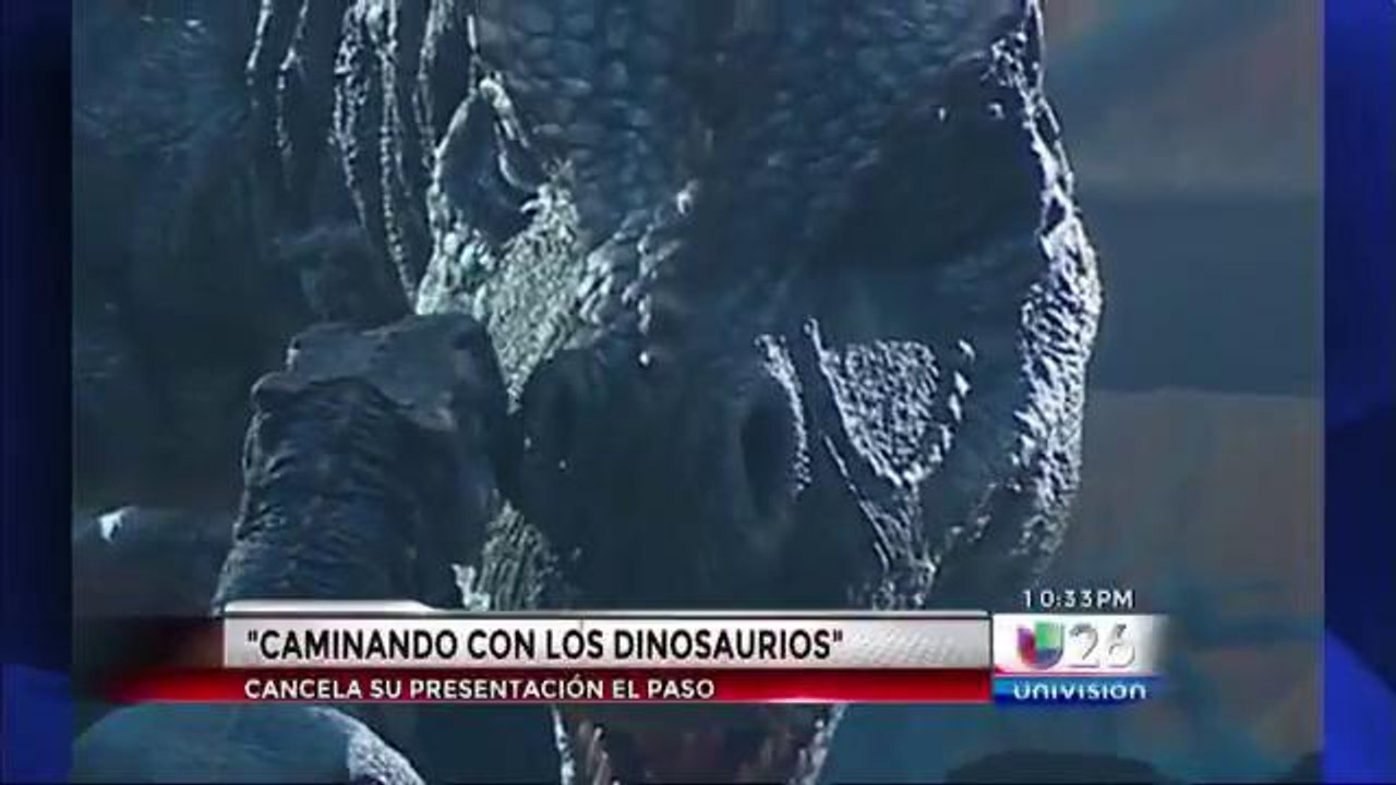 Cancelan presentación de "Caminando con los Dinosaurios"